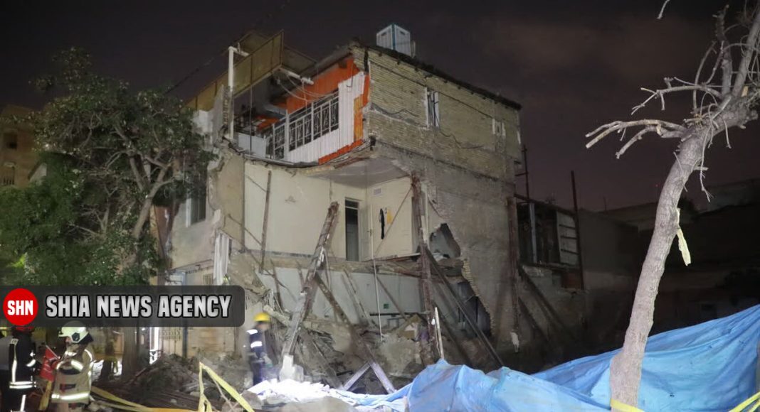 ریزش ساختمان مسکونی ۲ طبقه در مشهد