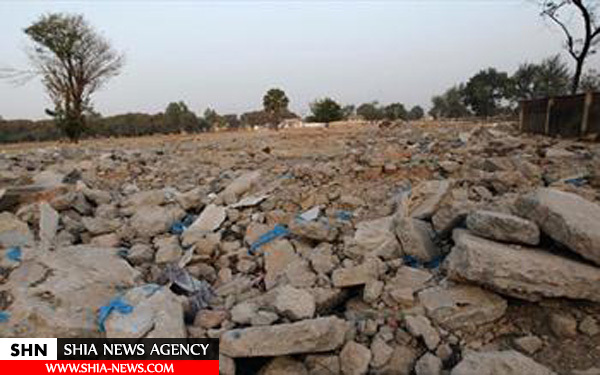 تصاویر تخریب اماکن شیعیان زاریا با بلدوزر