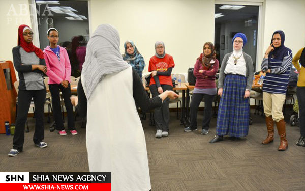 زنان مسلمان آمریکا دفاع شخصی آموزش می بینند + تصاویر