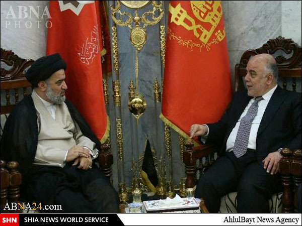 نخست ‌وزیر عراق به کربلا رفت + تصاویر