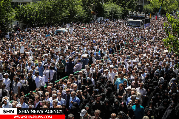 تصاویر تشییع پیکر شهدای حادثه تروریستی تهران