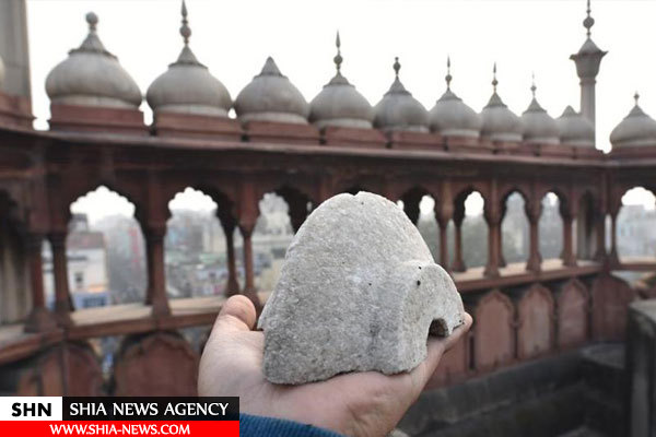 مسجد جهان نمای دهلی با قدمت ۴قرن شکاف برداشت + تصاویر