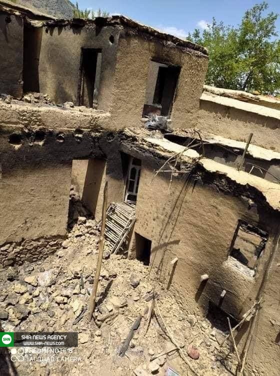 تصاویر/ آتش زدن و تخریب منازل شیعیان افغانستان توسط دژخیمان طالبان