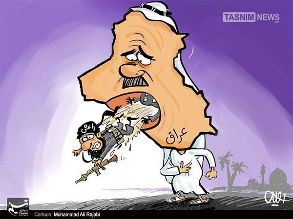 دفع داعش از عراق +کاریکاتور