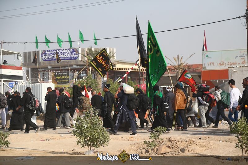 تصاویر/ پیاده روی زائران اربعین حسینی به سوی حرم امام حسین(علیه السلام) - جاده نجف به کربلا