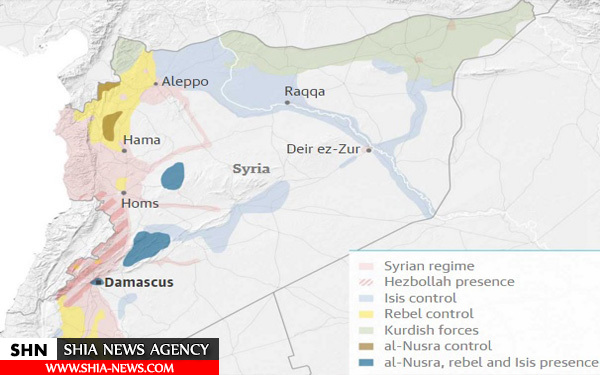 وضعیت میدانی سوریه پس از آتش بس + نقشه