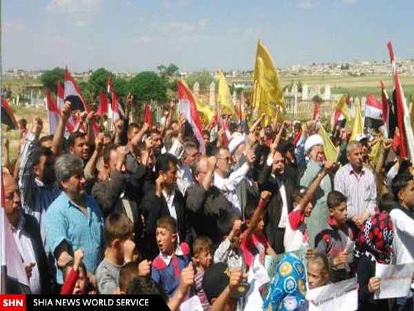 اعلام همبستگی شیعیان نبل والزهراء با شیعیان در محاصره فوعه وکفریا+ تصویر