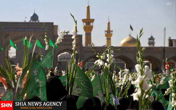 گلباران حرم علی بن موسی الرضا علیه السلام