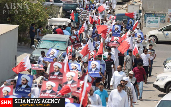 تصاویر فریاد آزادی شیخ علی سلمان در بحرین