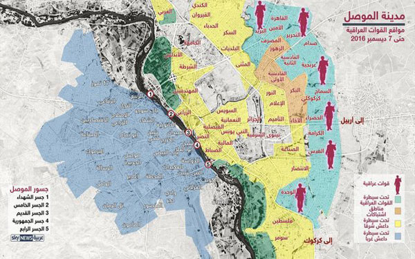 تندتر شدن آهنگ پیشروی نیروهای عراقی در موصل