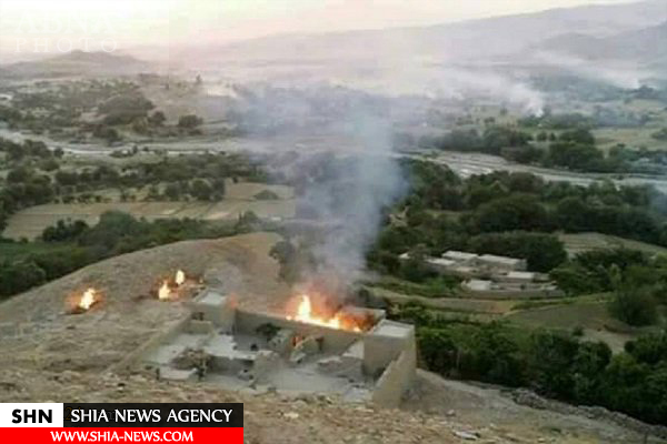 داعش ۶۰ خانه را در ننگرهار افغانستان به آتش کشید+ تصاویر