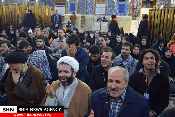 تصاوير جوانان ايراني در حرم سيدالشهدا