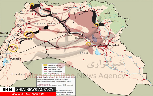 داعش چه مقدار از خاک عراق و سوریه عقب نشینی کرده است؟ + نقشه