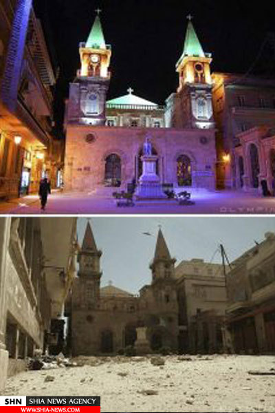 تصاویر باورنکردنی از حلب سوریه قبل و بعد از جنگ