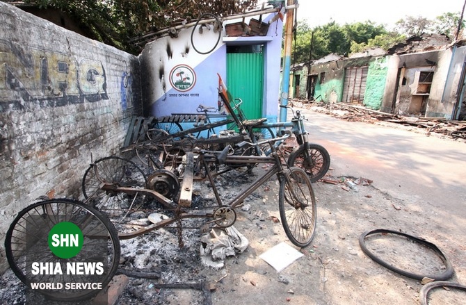 سوزاندن منازل مسلمانان در هند به دست هندوهای تندرو