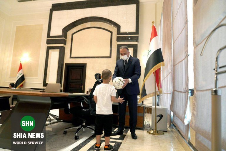 نخست وزیر عراق آرزوی کودک سرطانی را برآورده کرد