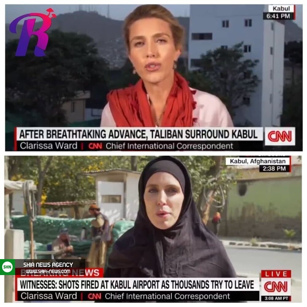 گزارشگر زن CNN در افغانستان قبل و بعد ازحضور طالبان!