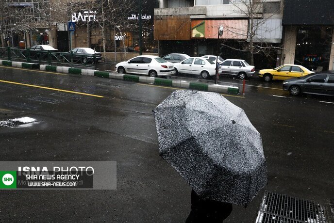 تصاویر/ تهران زیر برف و باران