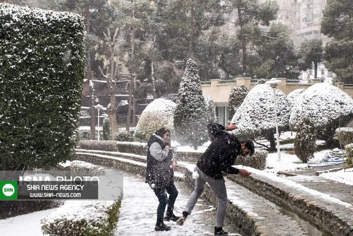 تصاویر/ تهران زیر برف و باران