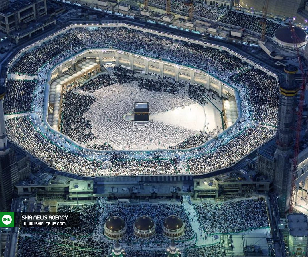 جدیدترین تصاویر هوایی از حضور میلیونی زائران خانه خدا