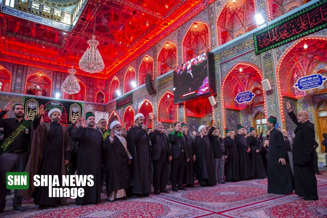 تصاویر | عزاداری سالروز شهادت امام هادی علیه‌السلام در بین‌الحرمین