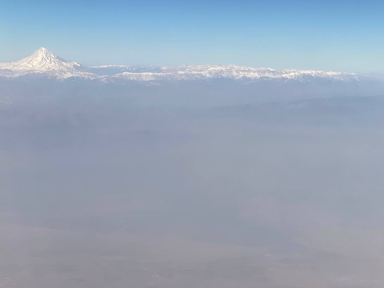 تصویر وحشتناک از هوای به شدت آلوده تهران