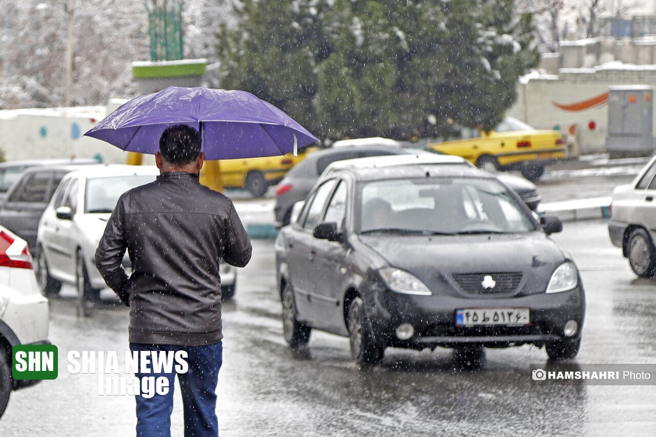 بارش باران و برف در ۶ استان