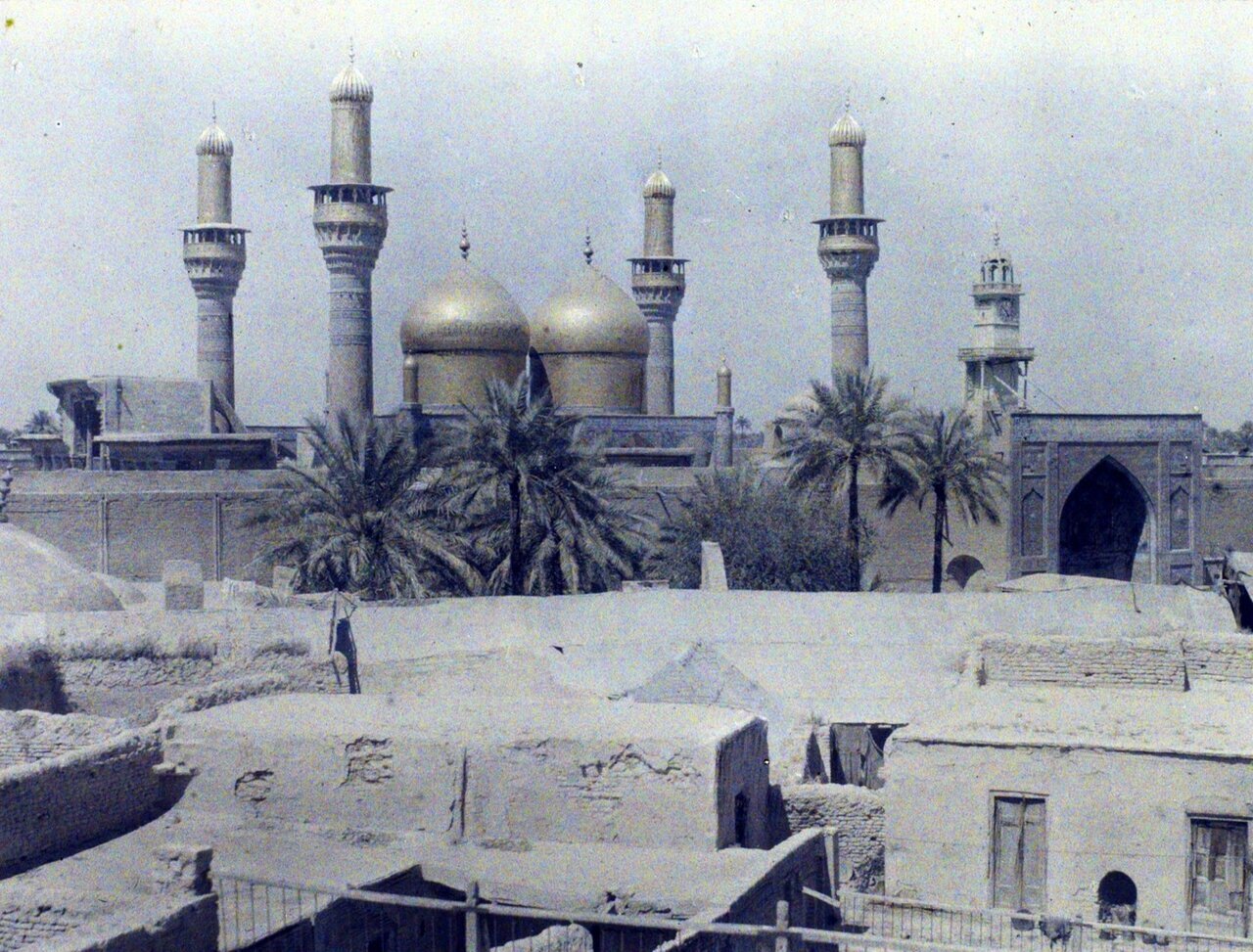 قدیمی ترین عکس های رنگی از حرم امام حسین(ع) و حضرت عباس(ع)
