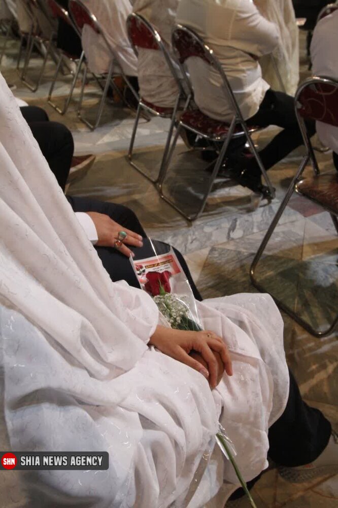 برگزاری جشن ازدواج ۱۲۰ زوج جوان در حرم هلال بن علی (ع)