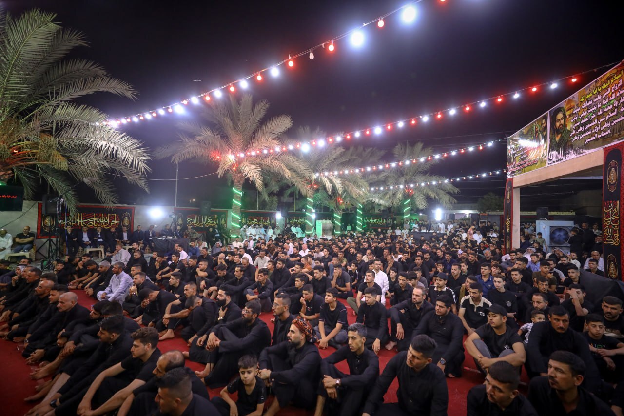 تصاویر | مراسم عزاداری شهادت امام محمد باقر(ع) در استان صلاح الدین عراق