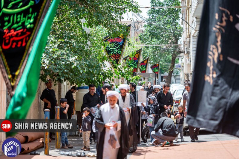 تصاویر | مراسم سوگواری شهادت امام باقر (ع) در دفتر آیت الله وحید خراسانی