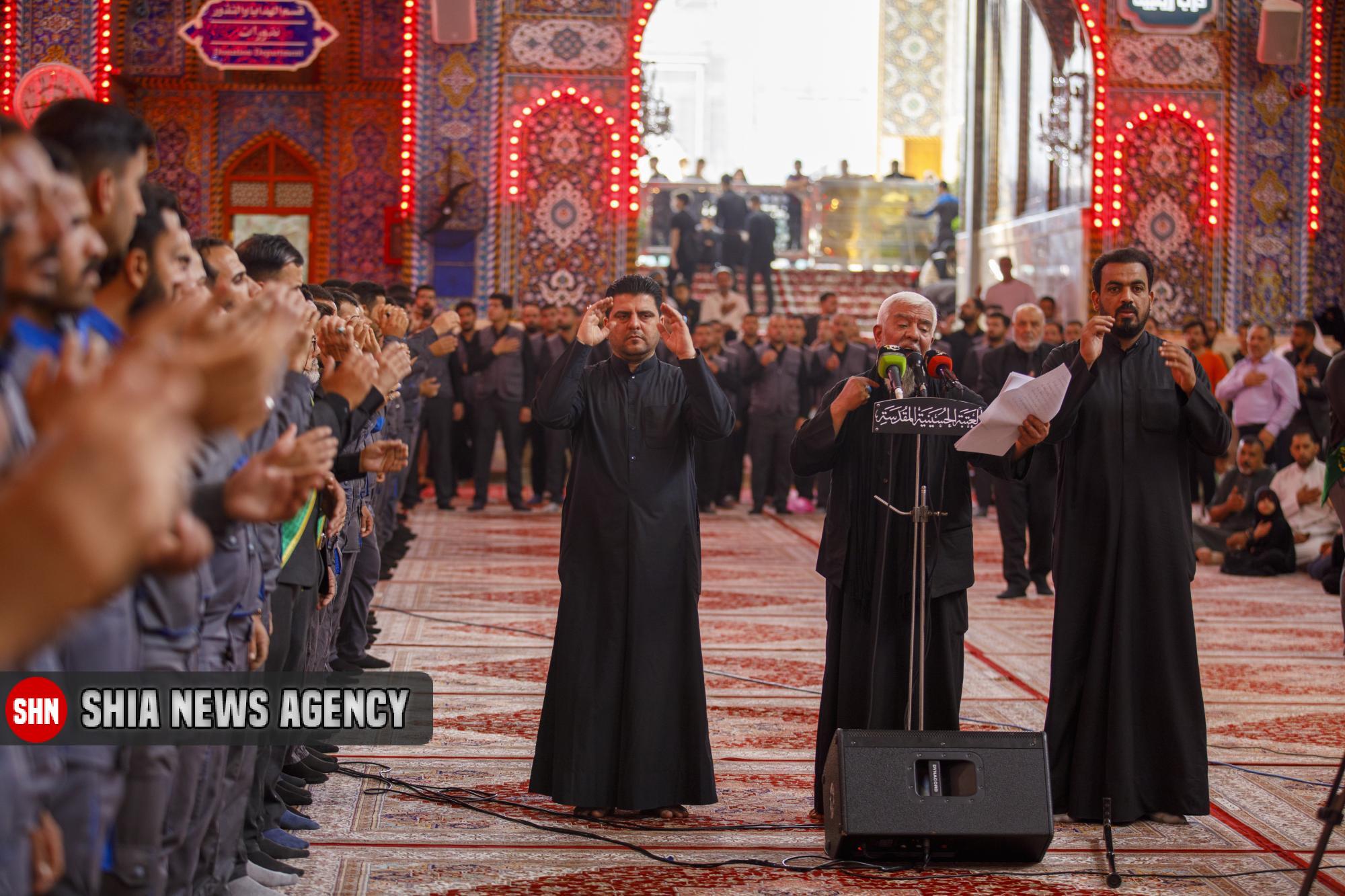 تصاویر | دسته عزاداری خادمان حرمین کربلا در سالروز شهادت امام محمد باقر(ع)