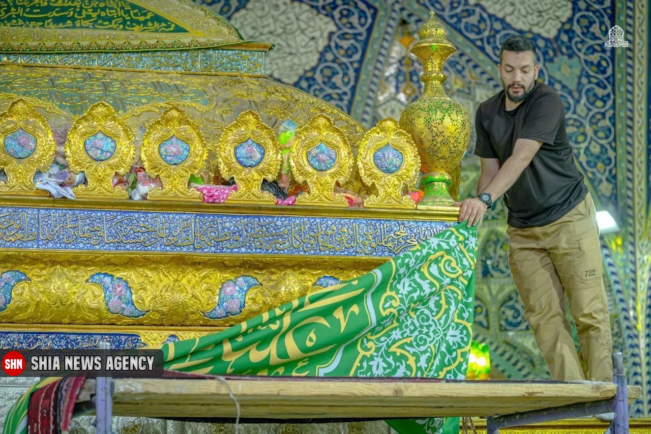تصاویر | تزئین حرم حضرت رقیه(س) در آستانه عید سعید غدیر