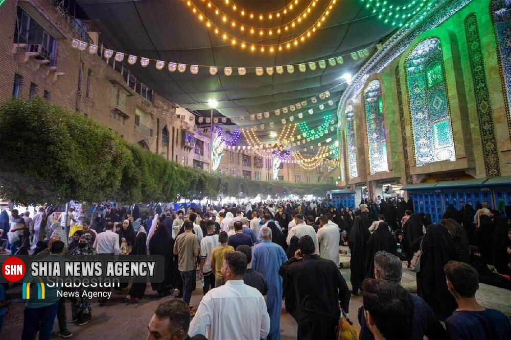 تصاویر | آذین بندی زیبای بین الحرمین به مناسبت عید غدیر