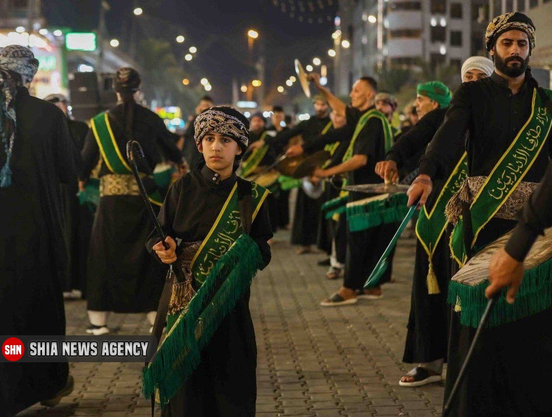 دسته های عزاداری در حرم امام کاظم(ع) و امام جواد(ع)