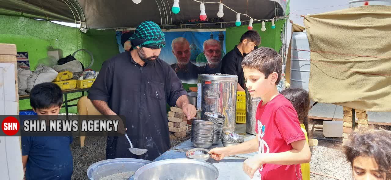 موکب‌های مهاجرین افغانستانی قم در مسیر زائران اربعین