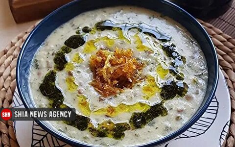 طرز تهیه آش ماست مشهدی