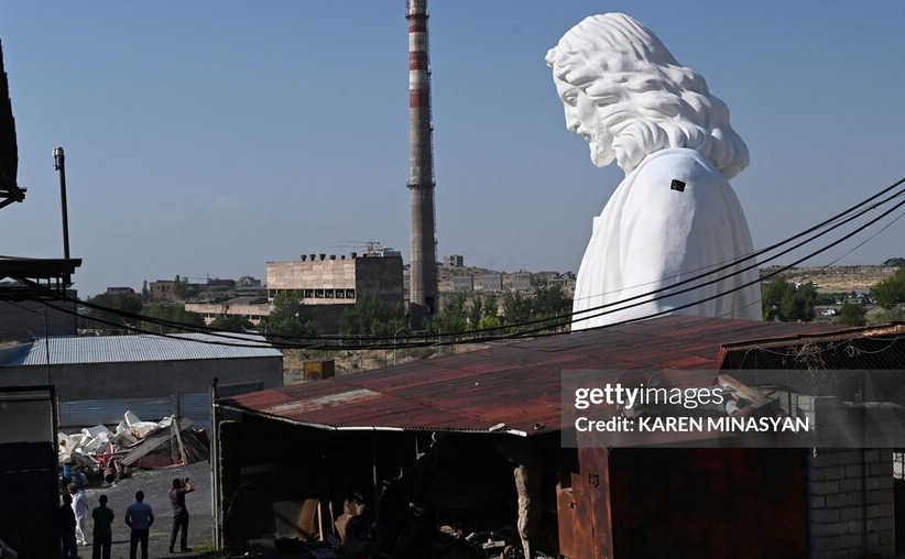 ساخت بزرگترین مجسمه عیسی مسیح در ارمنستان