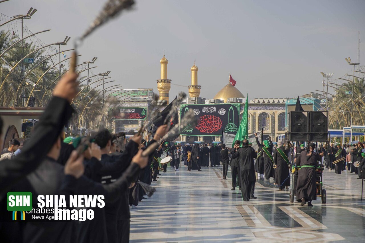 تصاویر | عزاداری شهادت حضرت فاطمه (س) کربلای معلی