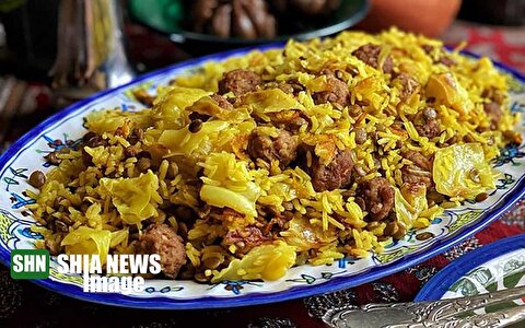 طرز تهیه کلم پلو شیرازی خوشمزه و مجلسی